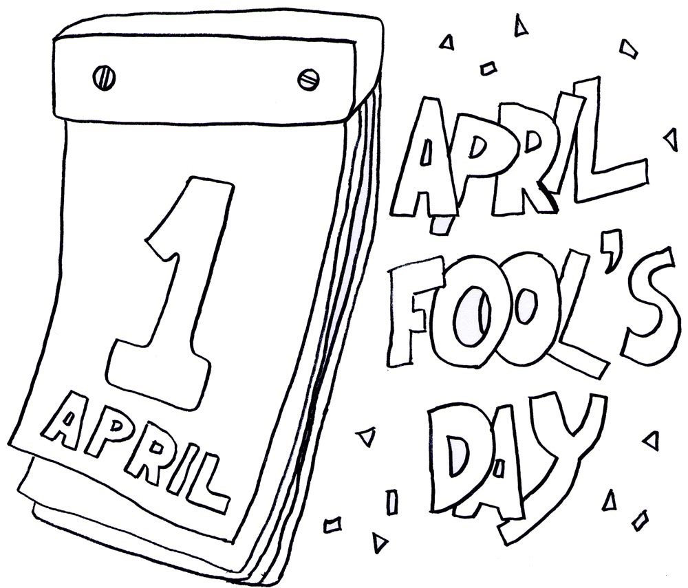1000x855 April Fool's Day Coloring Pages For Childrens Printable For Free