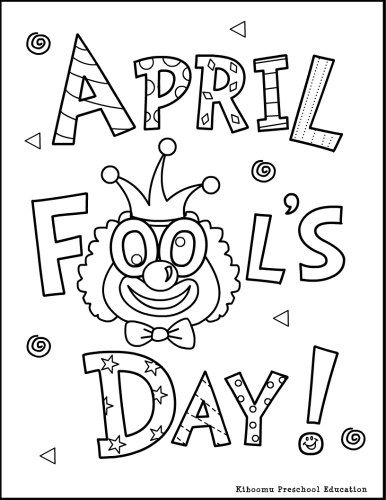 386x500 April Fools Coloring Page And April Fools Song For Preschool