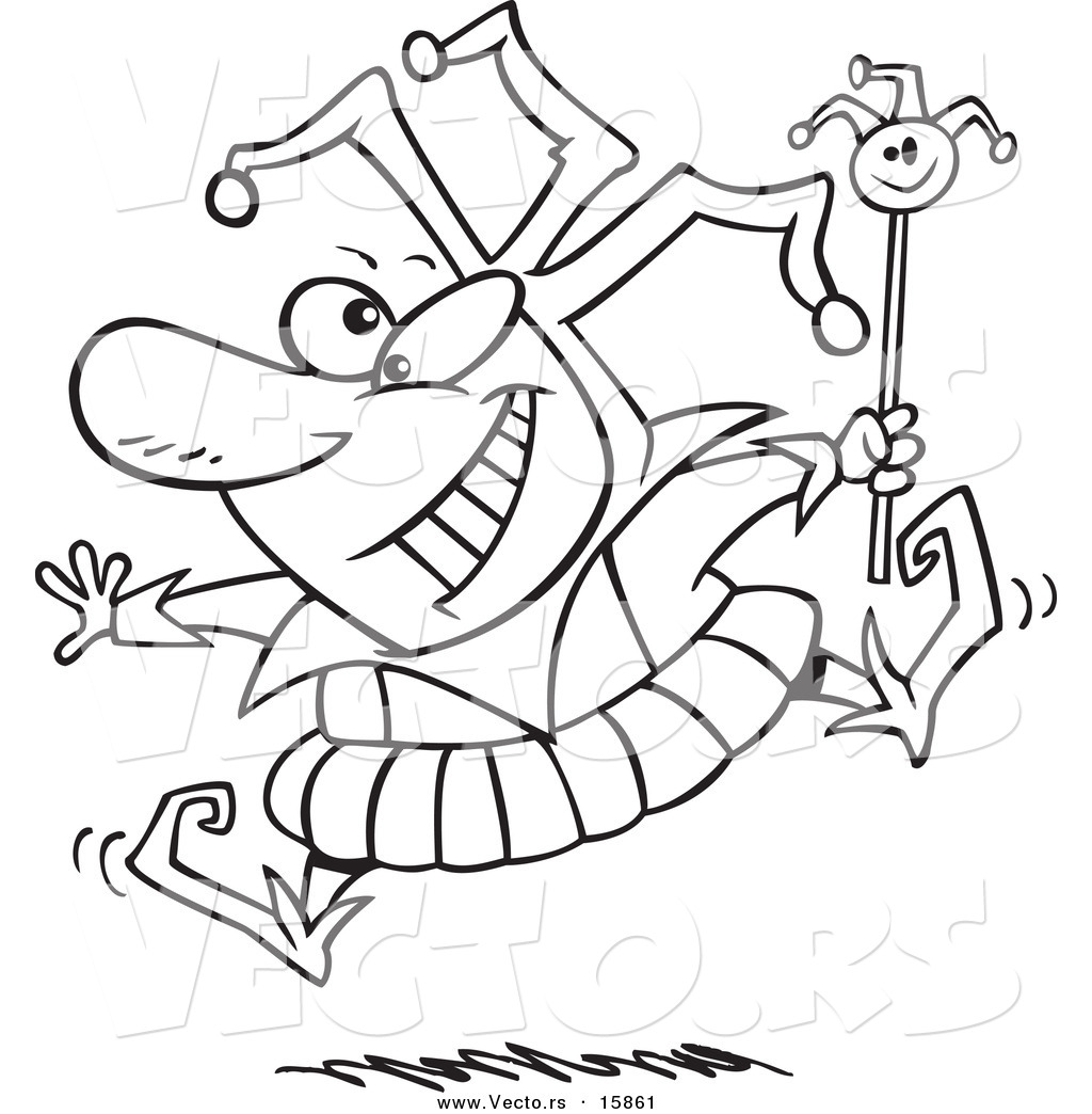 1024x1044 Vector Of A Cartoon Happy Fool