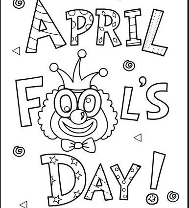 386x425 Abril Is April Coloring Page April Fools Coloring Page And April