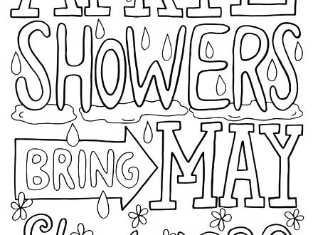 440x330 April Showers Coloring Pages Here Are Coloring Pages Pictures