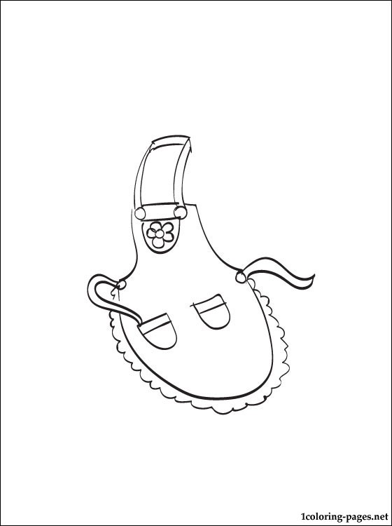 560x750 Apron Coloring Page Coloring Pages