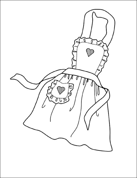 560x725 Coloriage Et Dessin Tablier Imprimer Coloriage Imprimer