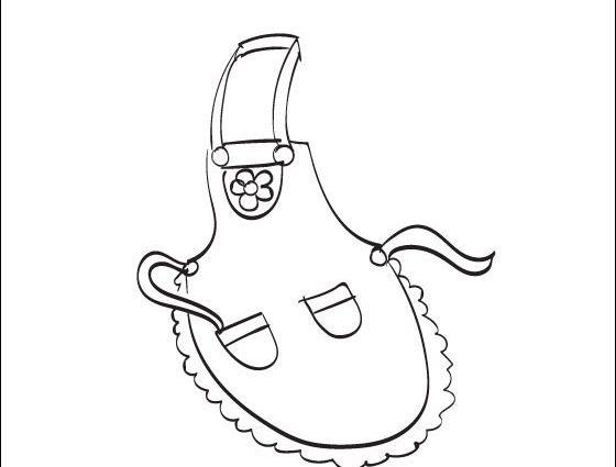 560x425 Apron Coloring Page Apron Coloring Page Coloring Pages Printable