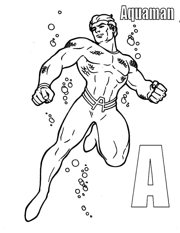 Aquaman Coloring Pages