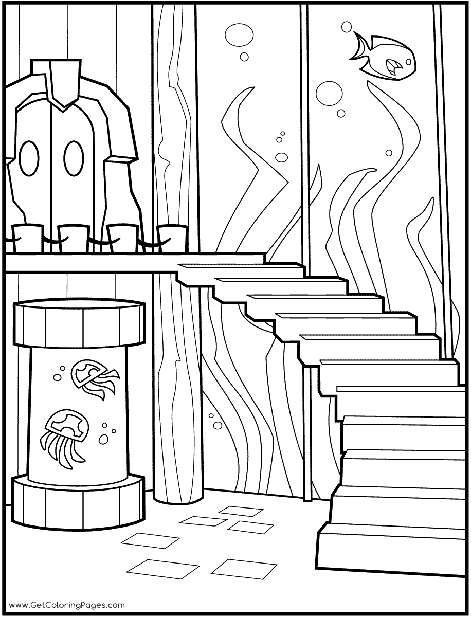 916x1200 Animal Jam Coloring Pages Aquarium