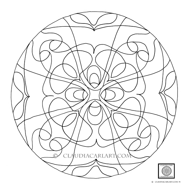 648x648 Hand Drawn Coloring Pages Claudia Carl Art
