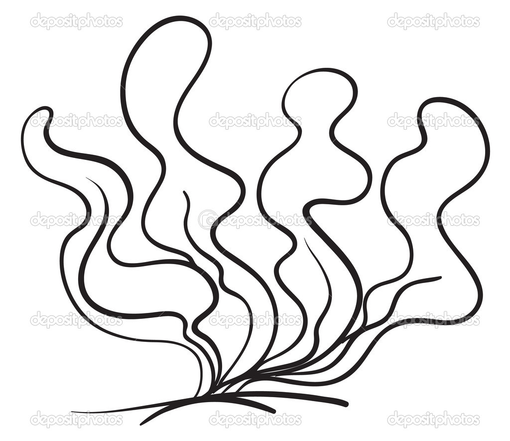 1024x885 Coloring Pages. Ocean Plants Coloring Pages