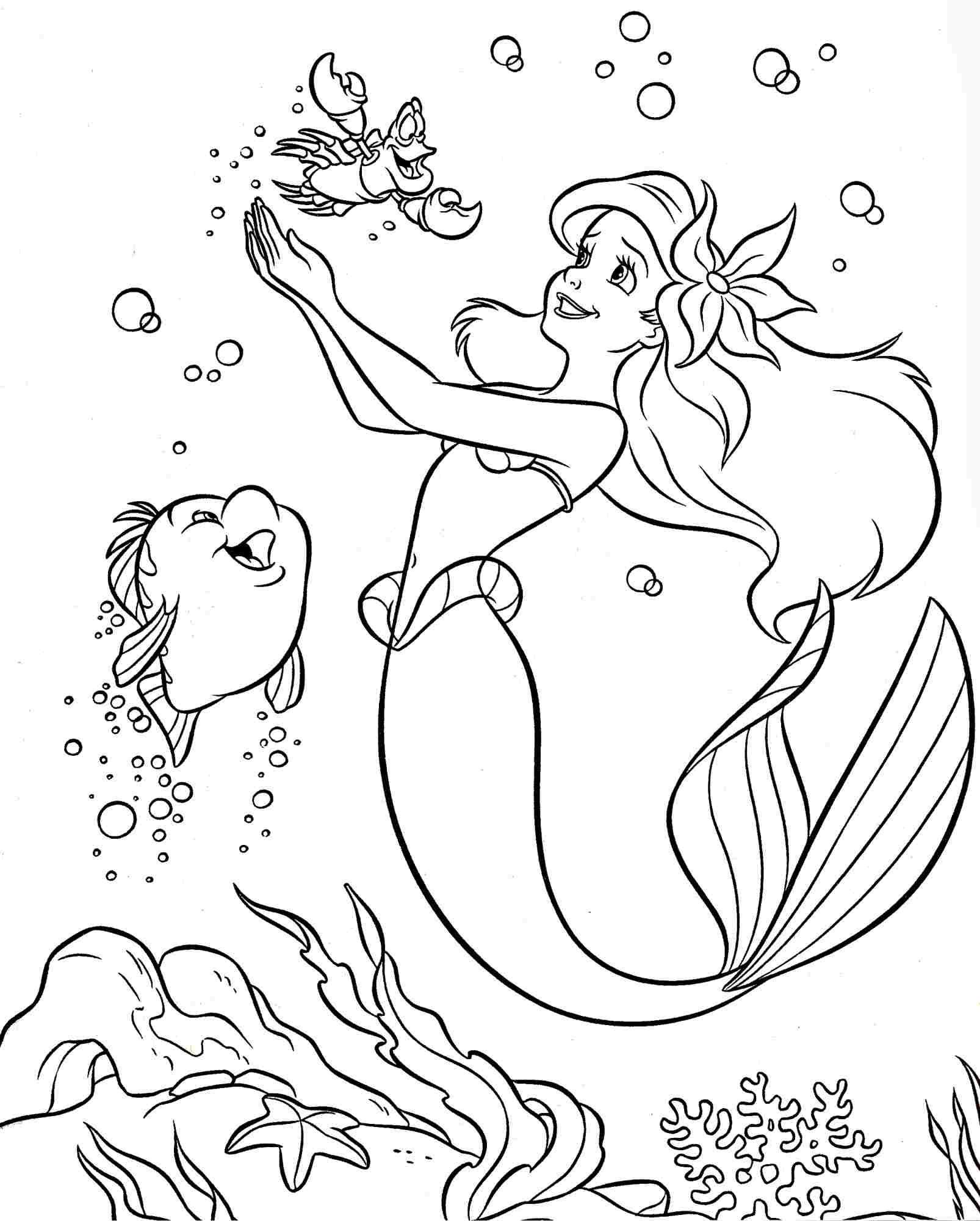 1606x2000 Colouring Pages Coloring Pages Disney Princess Little Mermaid