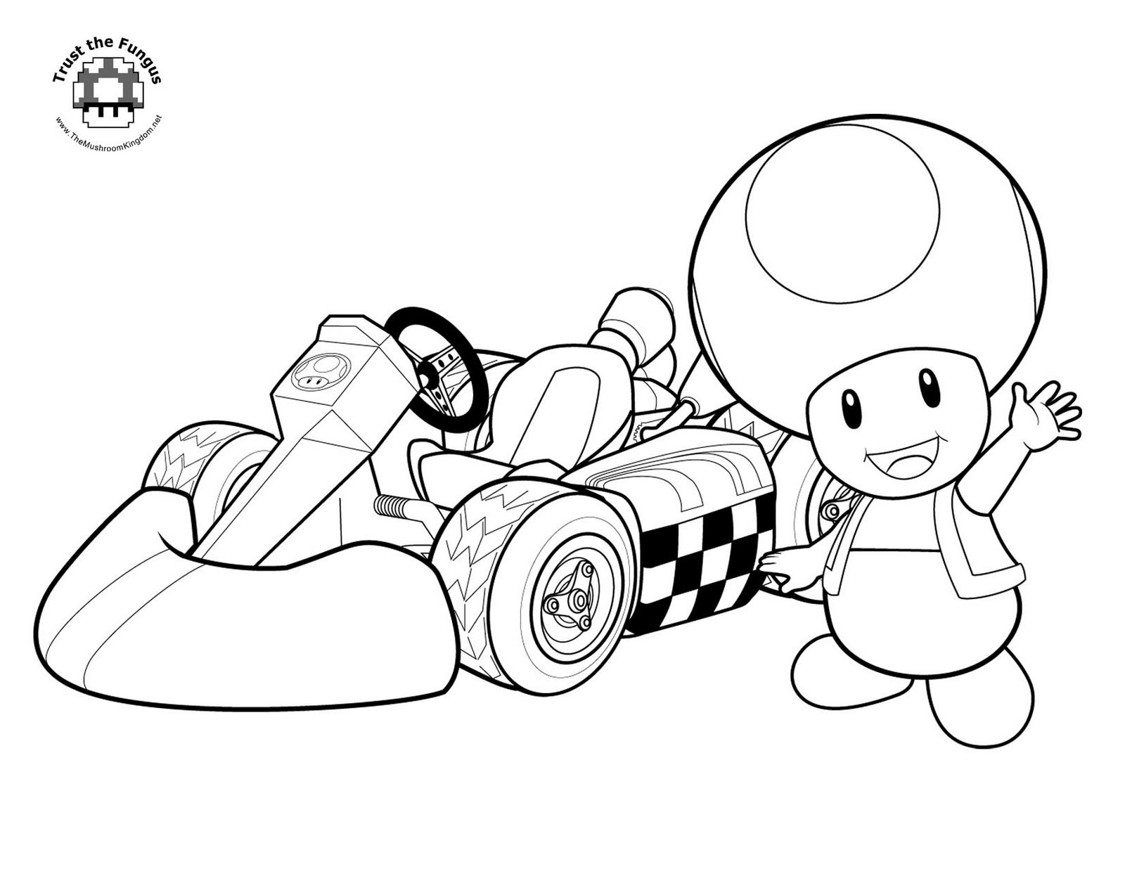 1600x1236 Awesome Coloring Pages Mario Kart Characters Super Mario Bros