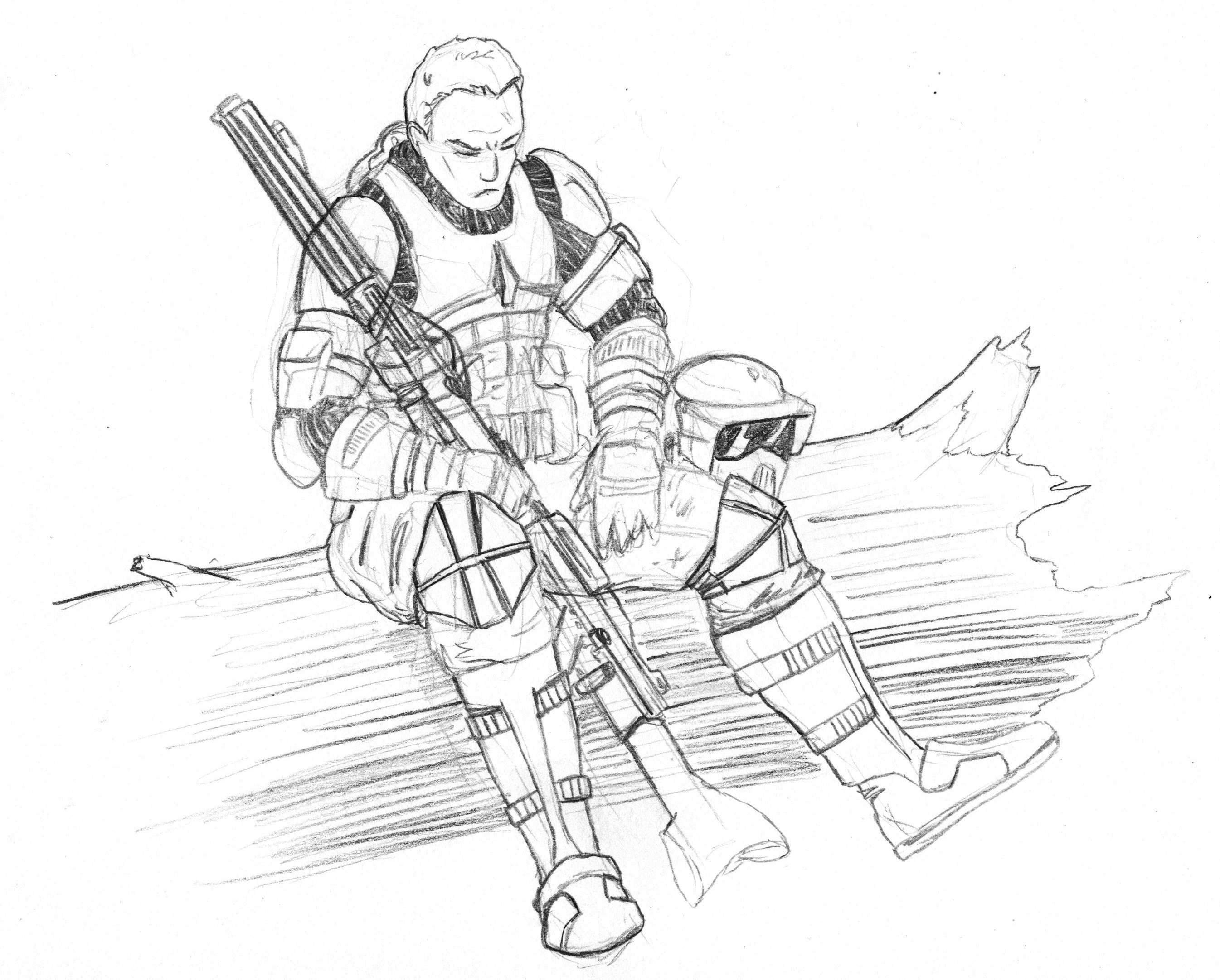 2691x2164 Star Wars Scout Trooper Coloring Pages New Action Adventures