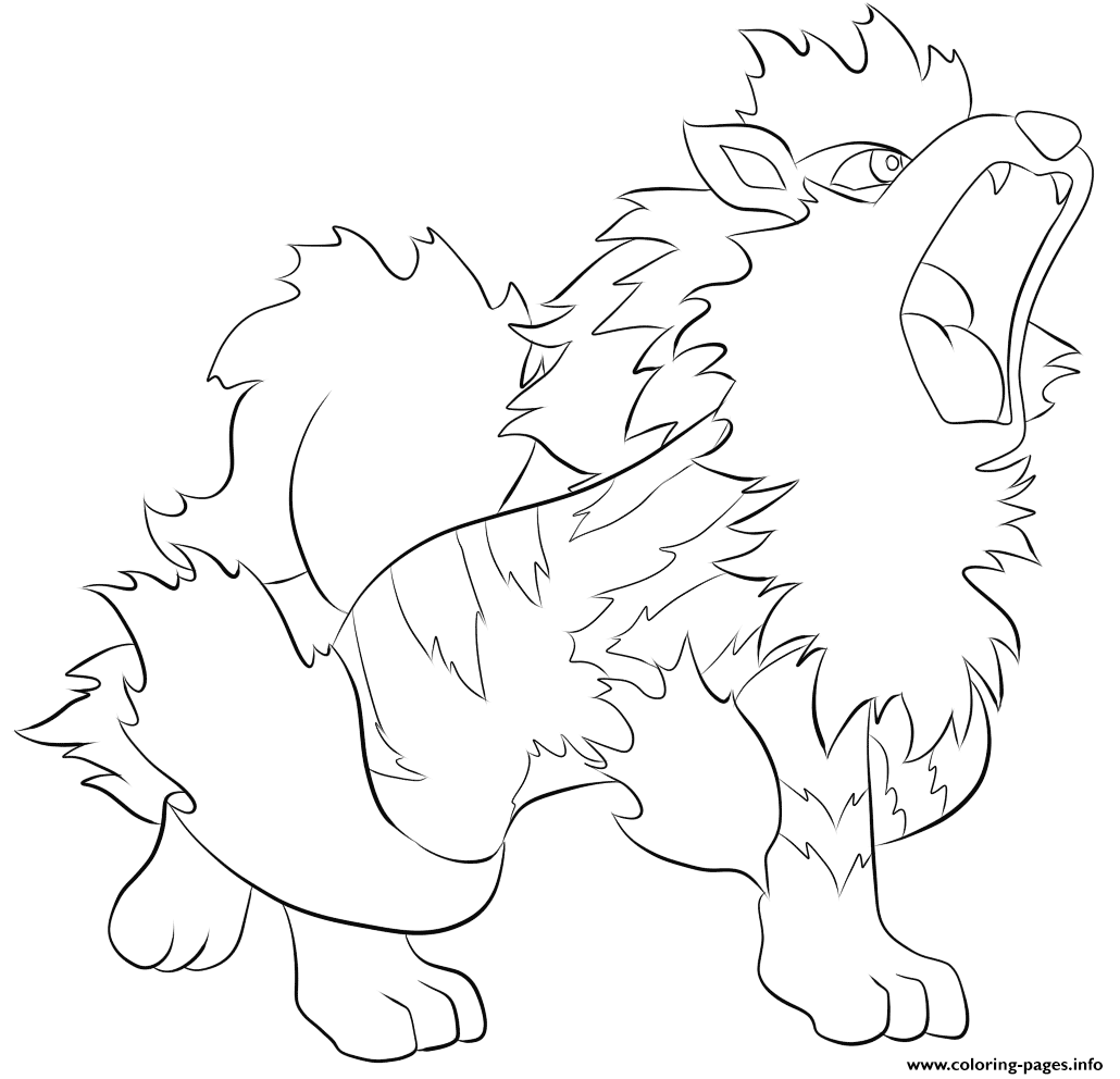 1030x992 Print 059 Arcanine Pokemon Coloring Pages Pokemon
