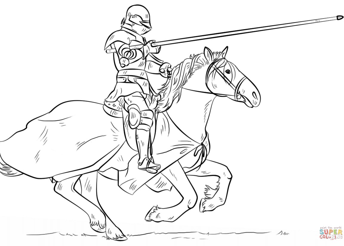 1152x824 Coloring Page Norman Archer At Knights Pages