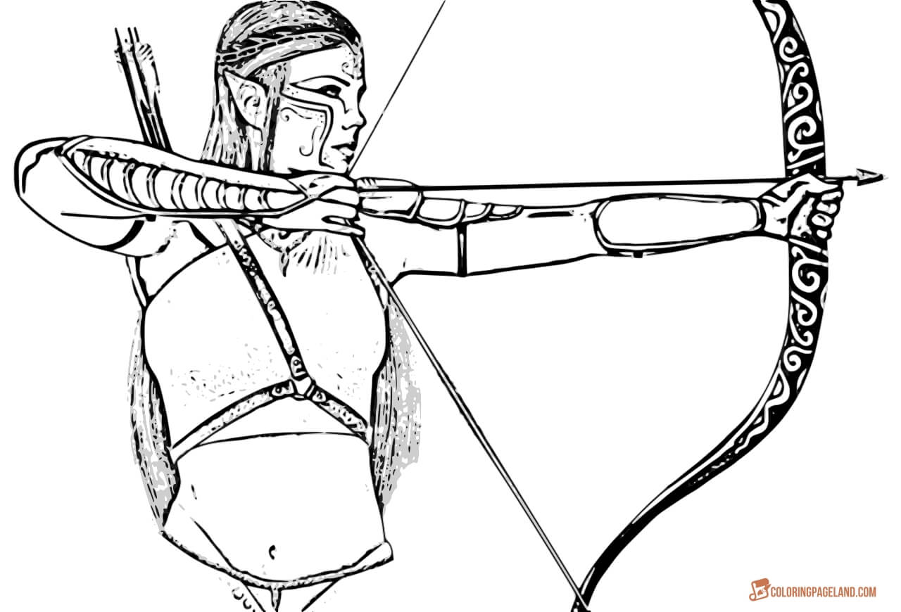 1280x870 Elf Archer Coloring Pages Bgcentrum