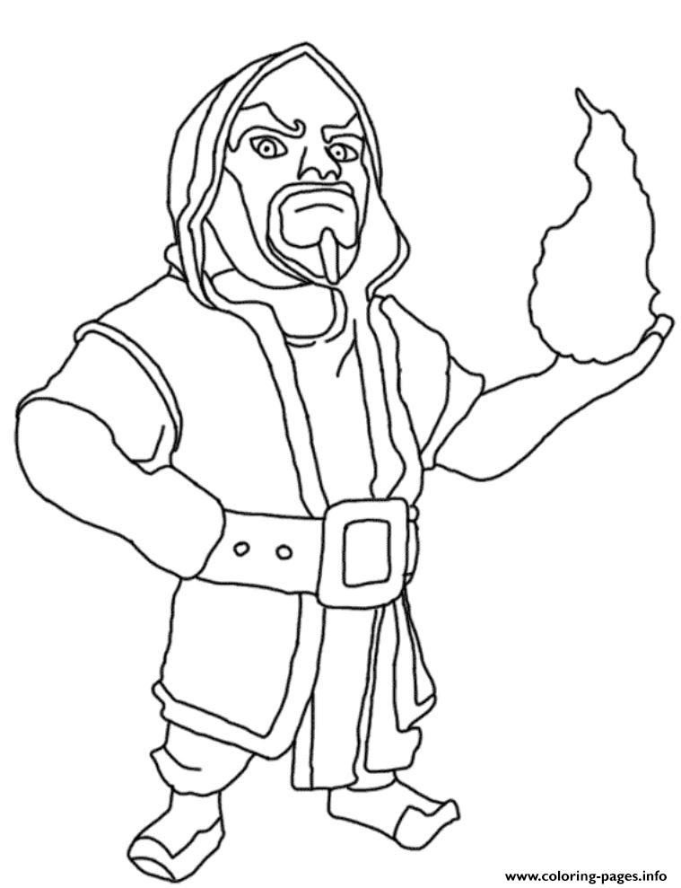 759x989 Clash Of Clans Coloring Pages Archer Queen