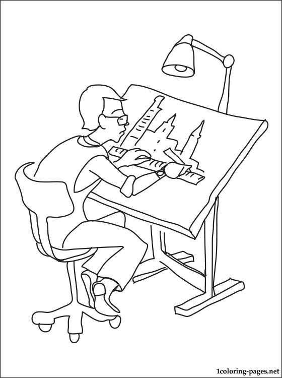 560x750 Architect Coloring Page Coloring Pages