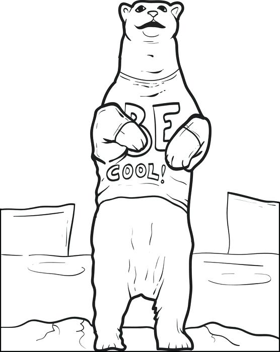 556x700 Arctic Animals Coloring Pages Free Printable Polar Bear Page