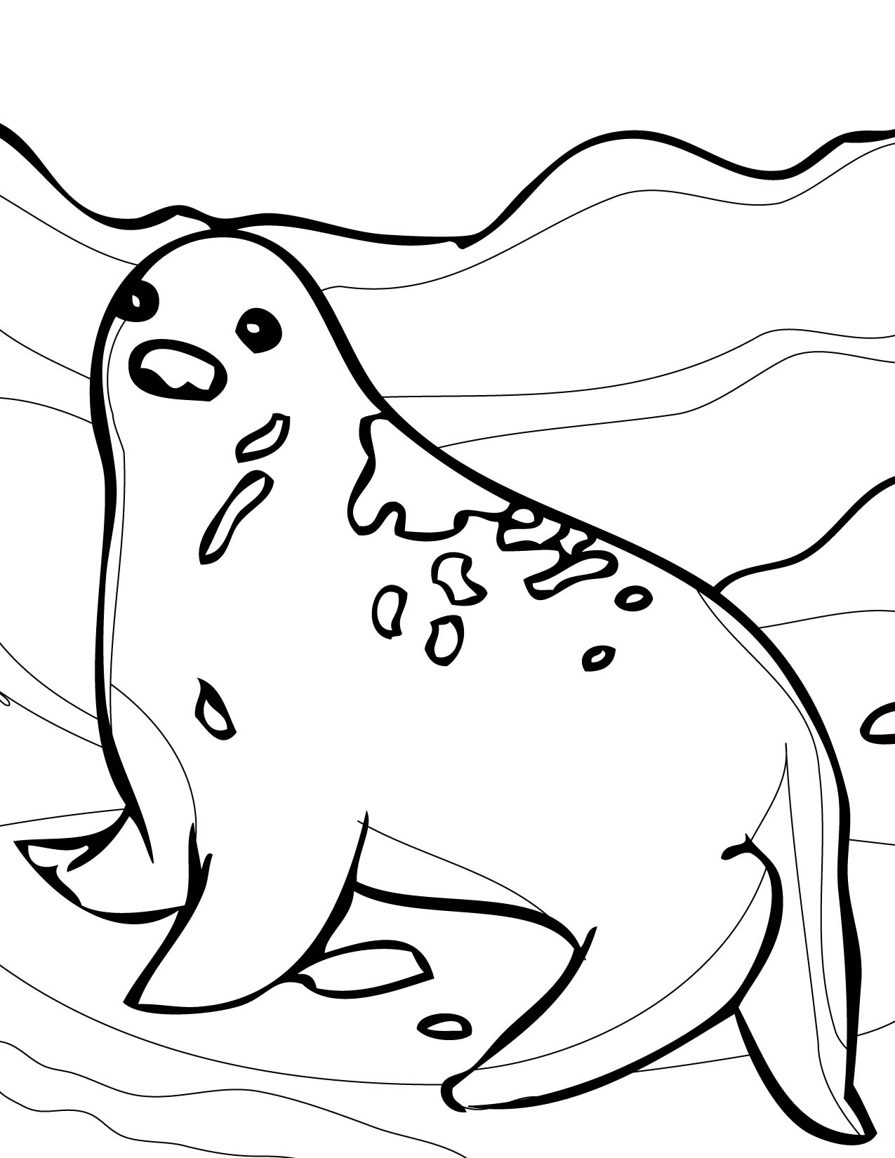 1275x1650 Arctic Animals Adult Coloring Pages Free