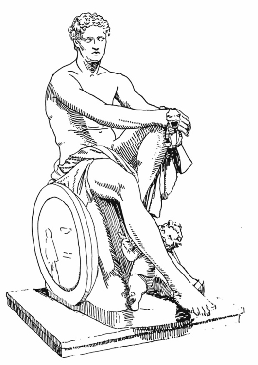 531x750 Coloring Page Ares, Greek God