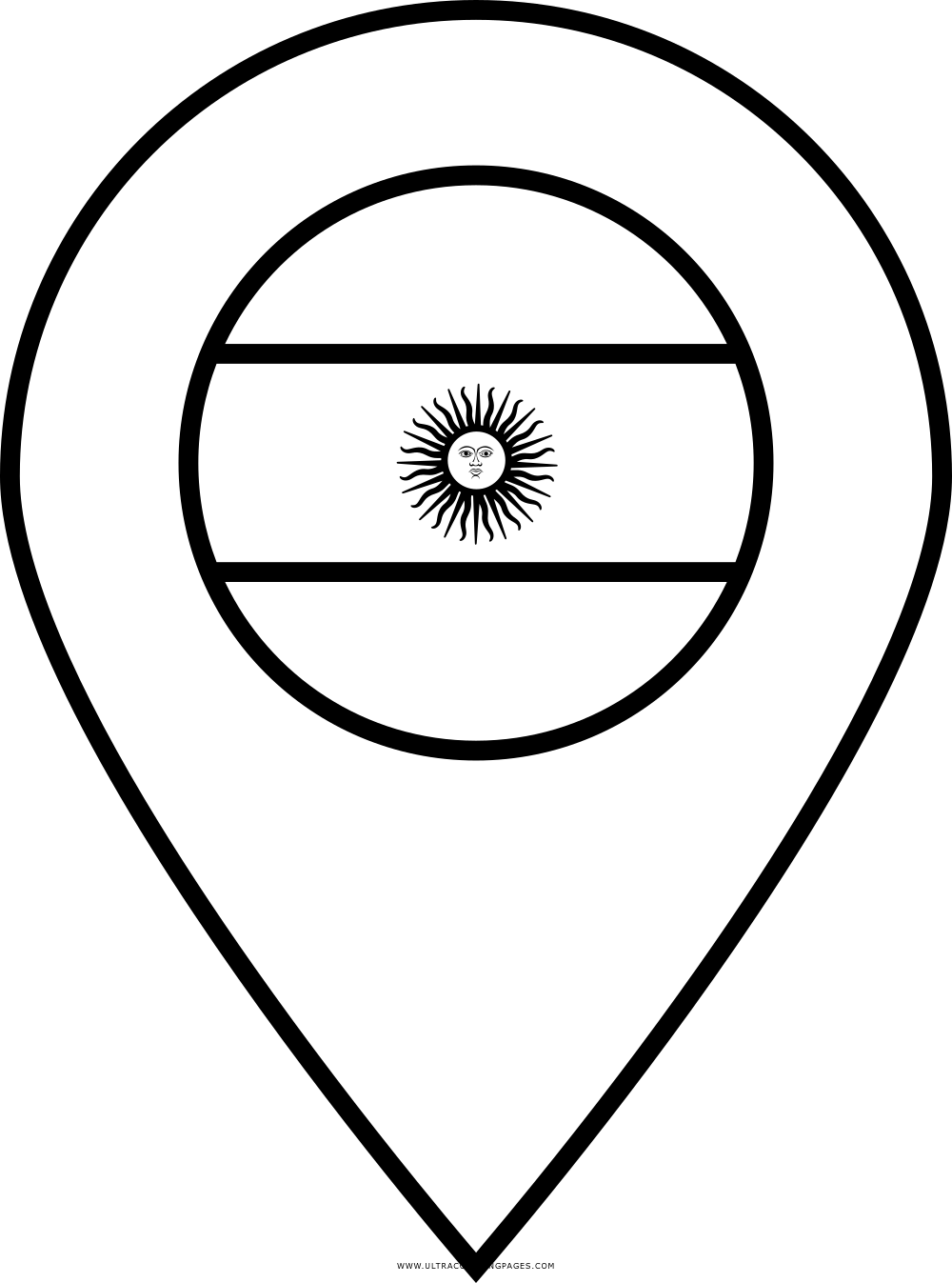 1000x1347 Argentina Flag Coloring Page
