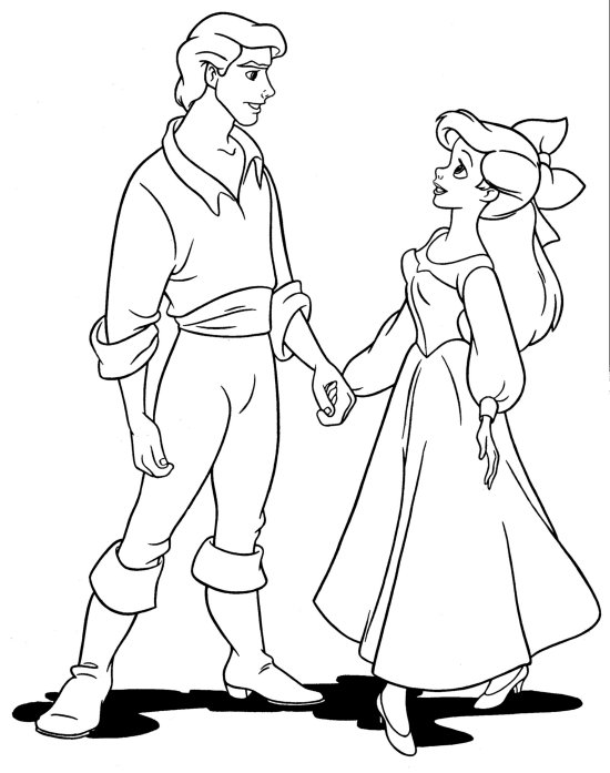 550x697 Little Mermaid Coloring Pages
