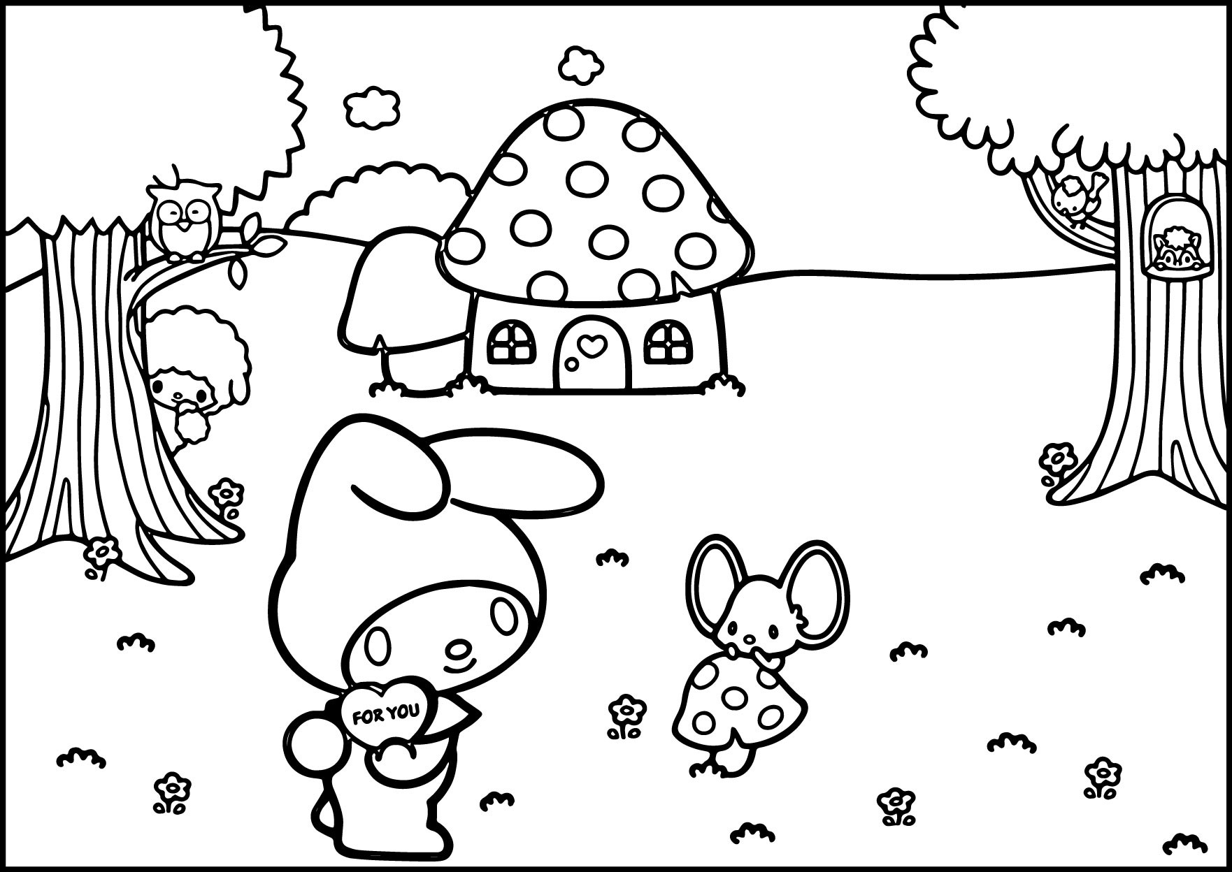 1762x1248 Coloring Pages Ariel And Melody Elegant My Melody Coloring Pages