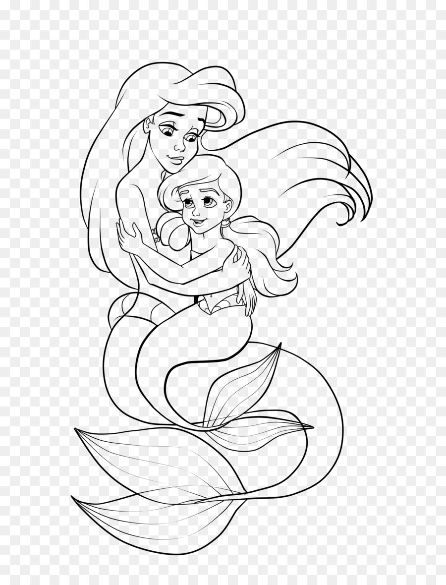 900x1180 Ariel And Melody Coloring Pages
