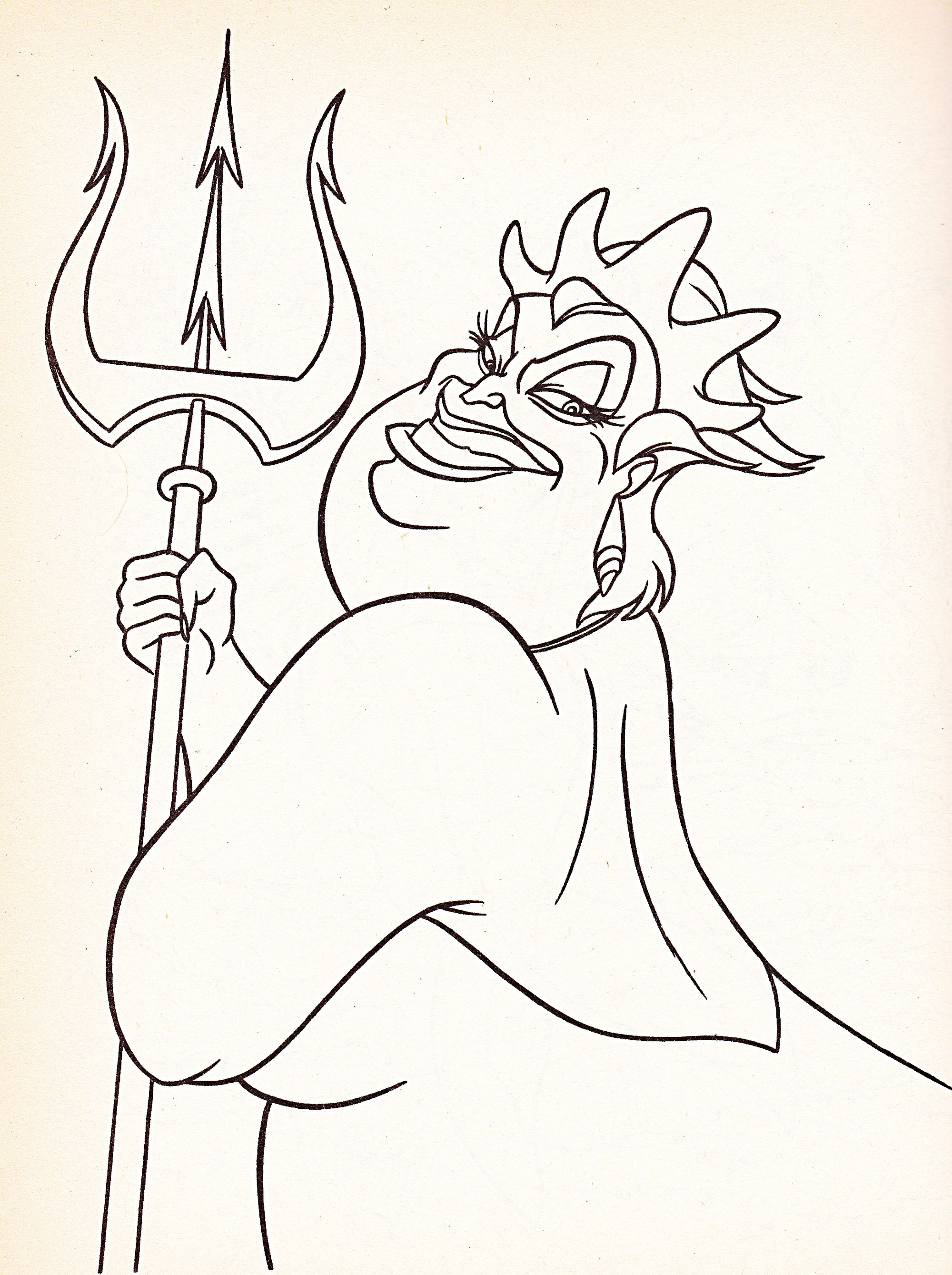 2000x2678 Disney Villain Coloring Pages Villains And Ursula Glum Me