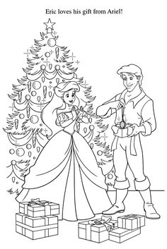 236x353 Ariel Coloring Pages For Christmas