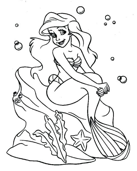 480x600 Free Ariel Coloring Pages Free Mermaid Princess Coloring Page Free