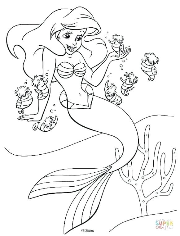 581x760 Ariel Coloring Pages Online Coloring Pages Online Kids Disney