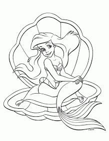 218x280 Top 25 Free Printable Little Mermaid Coloring Pages Online