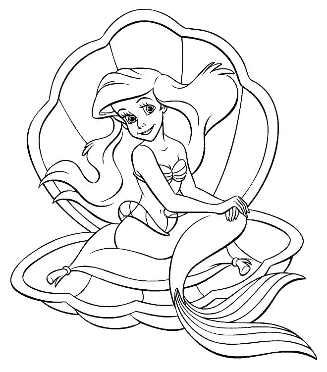 660x751 Ariel Coloring Pages Online
