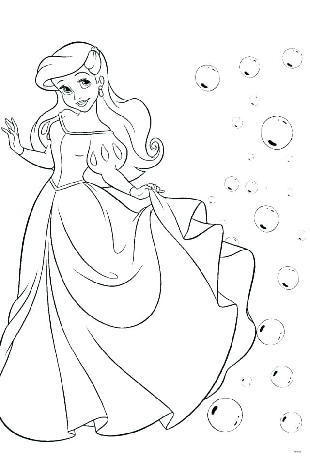 640x960 Ariel Mermaid Coloring Pages Coloring Picture Coloring Pictures