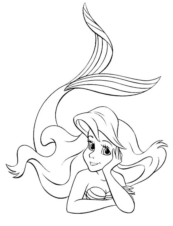 600x784 Best Baby Little Mermaid Coloring Pages Free 1716 Printable