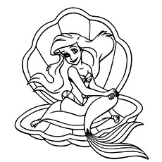 230x230 Top 25 Free Printable Little Mermaid Coloring Pages Online
