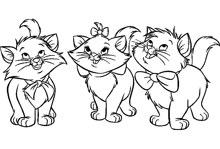 736x500 Disney Coloring Sheets For Kids Aristocats Coloring Pictures