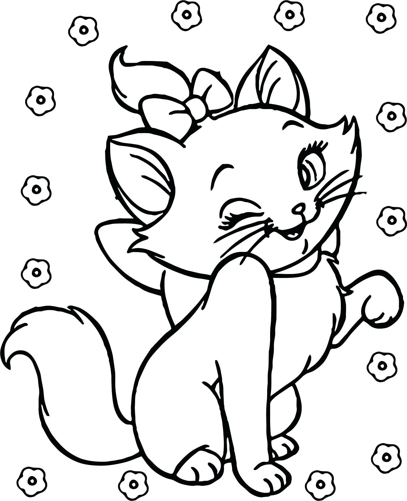 1341x1651 Appealing Disney Aristocats Marie Coloring Pages Cat Amazing