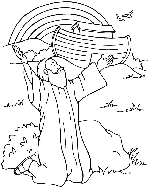 612x774 Noah Para Colorear Para S Ark Coloring Sheet Para In Para Dibujos