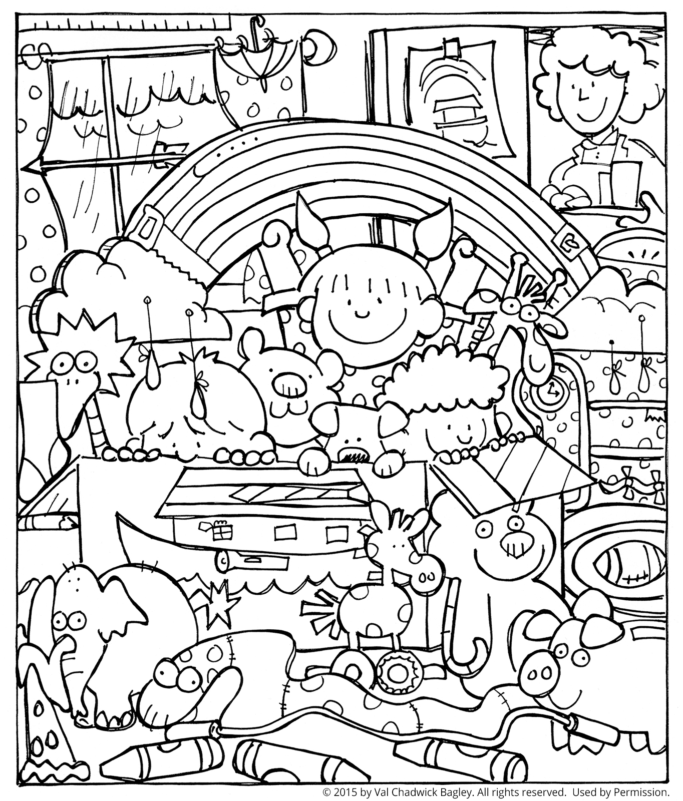 1364x1600 Noah And The Ark Coloring Page