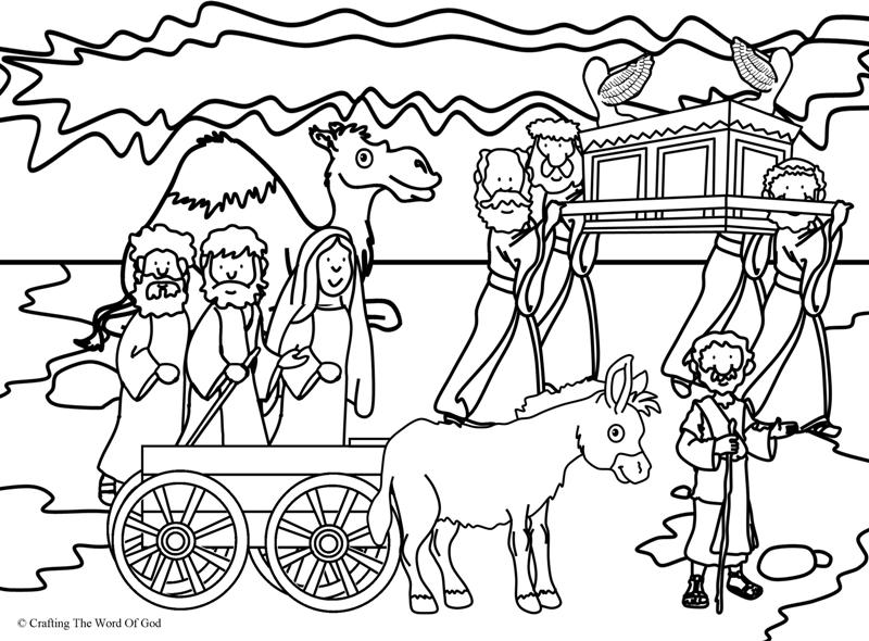 800x590 Crossing The Jordan Coloring Page Crafting The Word Of God