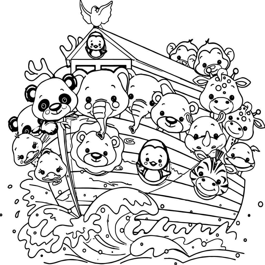 1024x1024 Stunning More Of Noah Coloring Page Posts Ark For S Popular
