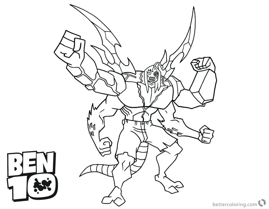 900x700 Wildmutt From Ben 10 Coloring Page Wesmec.site