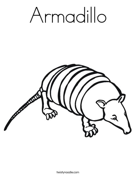 468x605 Armadillo Coloring Page