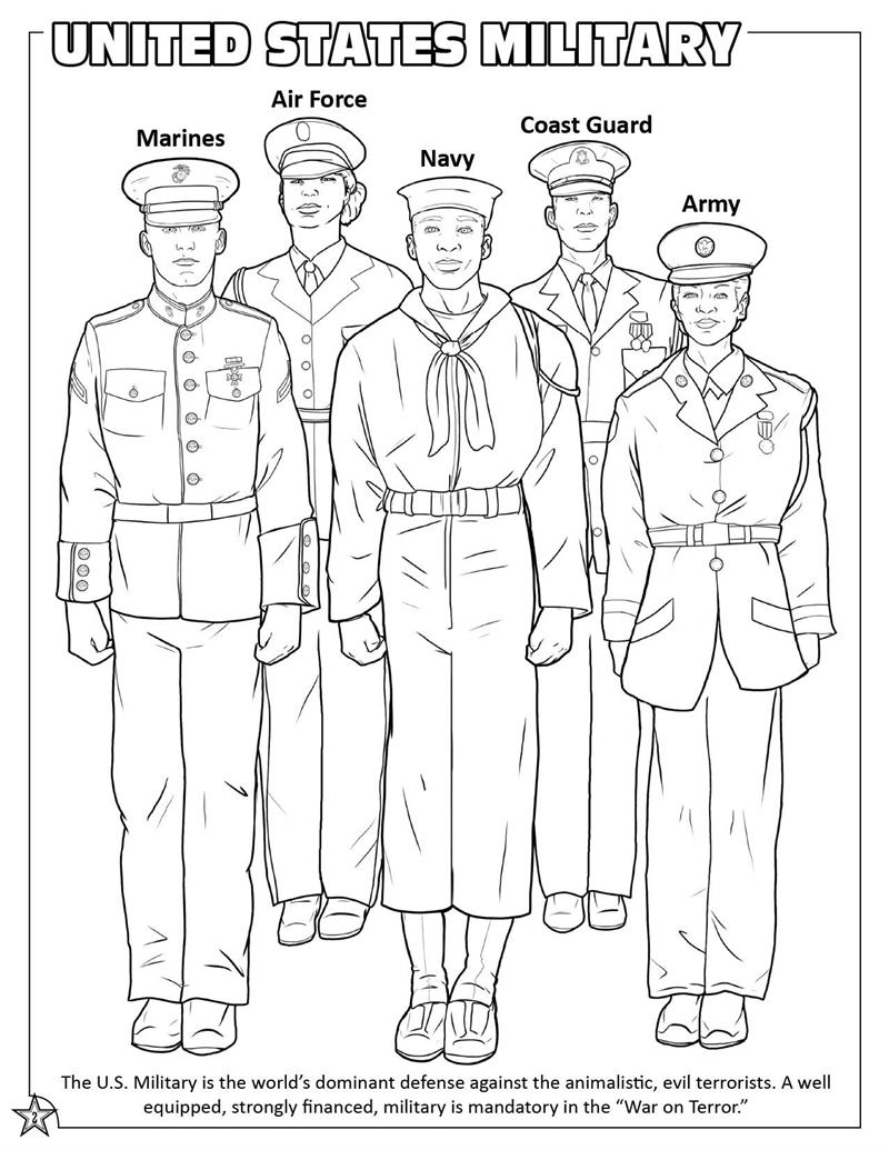 800x1035 Attractive Armed Forces Coloring Pages Inspiration