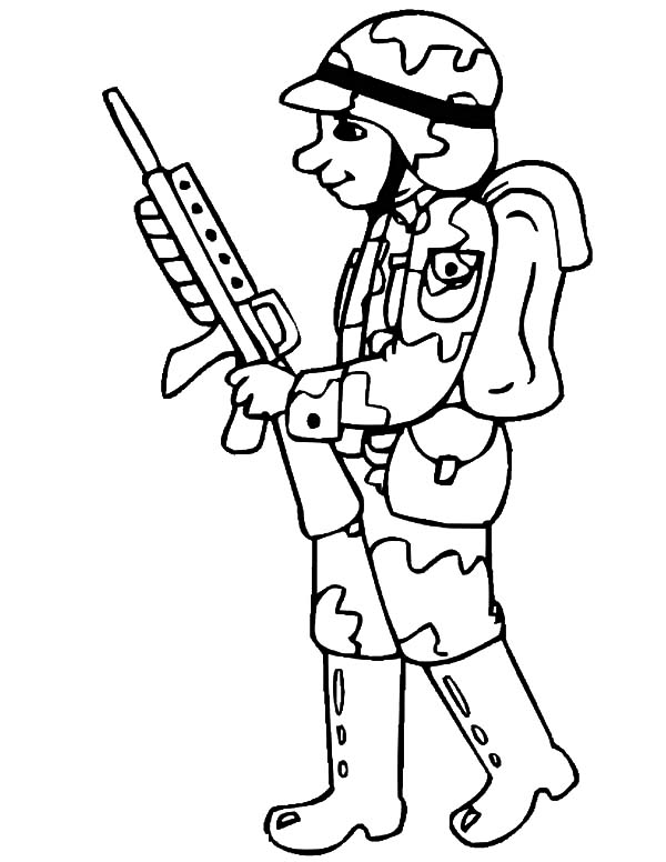 600x776 Drawing Military Soldier Coloring Pages Color Luna Within Decor 2