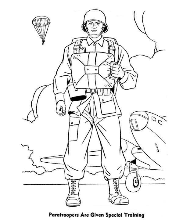 600x734 Special Forces Coloring Pages