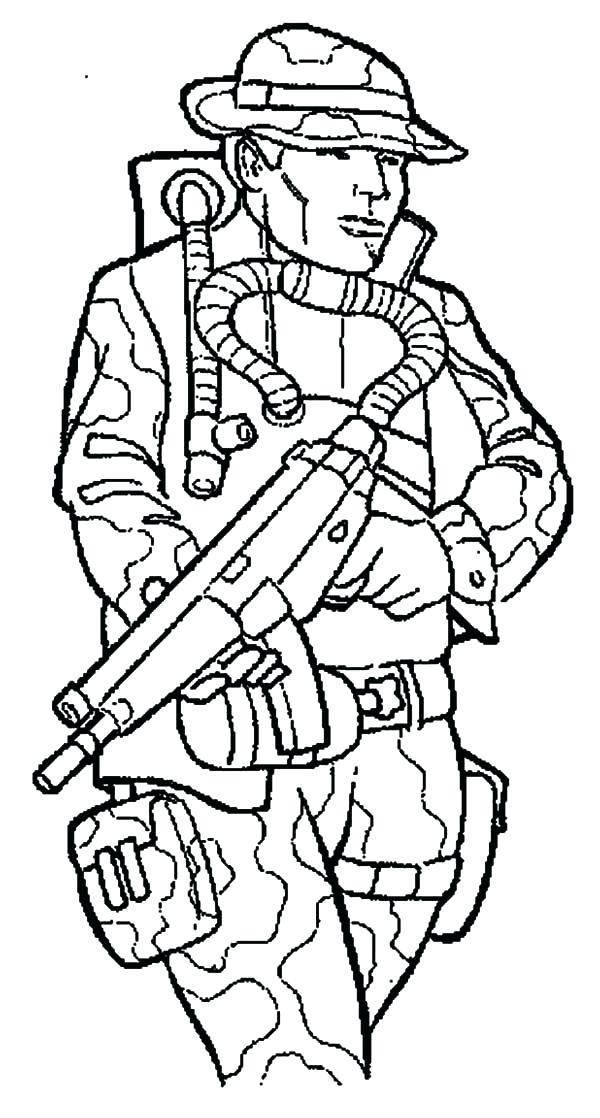 600x1118 Armed Forces Day Coloring Pages Us Army Soldier World War Ii