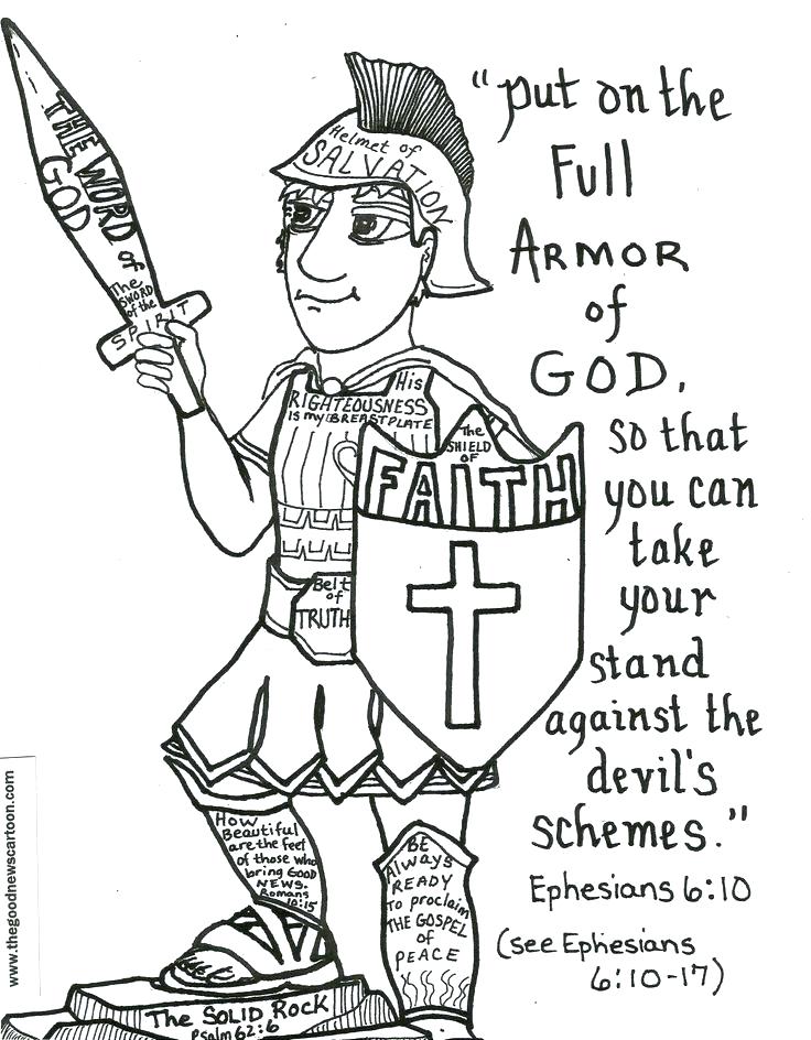 736x944 Armor Of God Coloring Pages To Print Printable Armor Of God