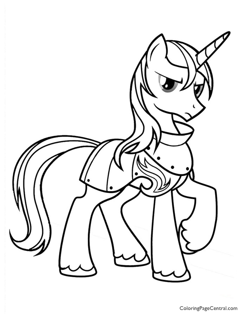 850x1100 My Little Pony Prince Shining Armor 01 Coloring Page Coloring